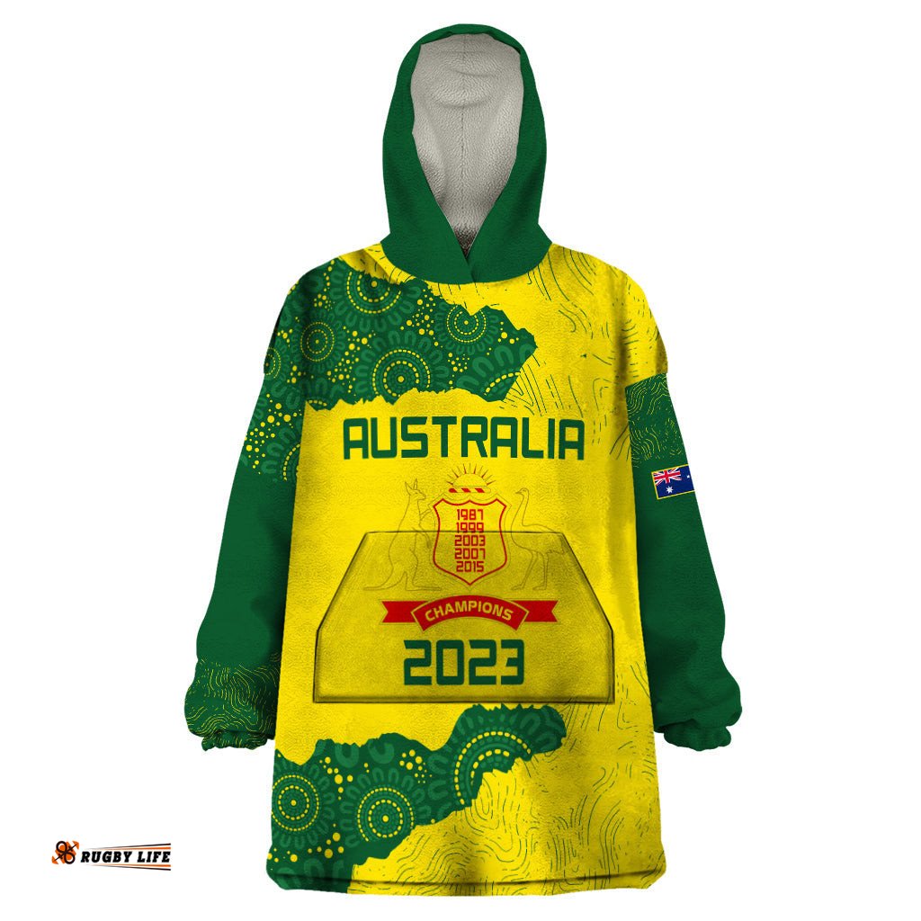 australia cricket wearable blanket hoodie history commemorative world cup winners