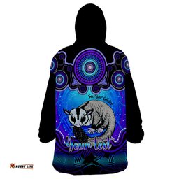 personalised australia gemini sugar gilder zodiac wearable blanket hoodie auz astrology aboriginal blue