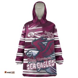 Manly Warringah Sea Eagles Snug Hoodie - Happy Australia Day We Are One And Free