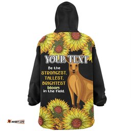 Australia Kangaroo Aboriginal Custom Snug Hoodie - Aboriginal Sunflowers With Kangaroo Be The Strongest Dot Painting Art Snug Hoodie