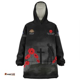 New Zealand Anzac Day Snug Hoodie - New Zealand Remember Black Snug Hoodie