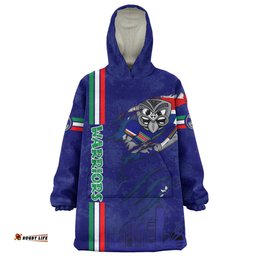 New Zealand Warriors Snug Hoodie - Happy Australia Day Flag Scratch Style