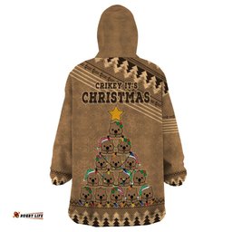 wombat christmas tree wearable blanket hoodie australia merry xmas simple style
