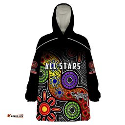 all stars christmas indigenous dreamtime wearable blanket hoodie