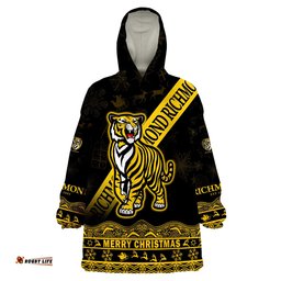 custom personalised and number richmond tigers unique winter season tigers merry christmas wearable blanket hoodie