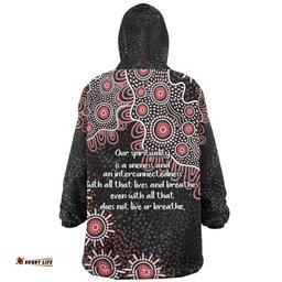 Australia Aboriginal Snug Hoodie - The More You Know The Less You Need Red Patterns Snug Hoodie