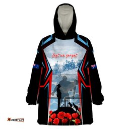 australia anzac day wearable blanket hoodie gallipoli soldiers simple style lt05