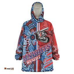 knights rugby snug hoodie custom knights logo aboriginal indigenous sport style oodie blanket