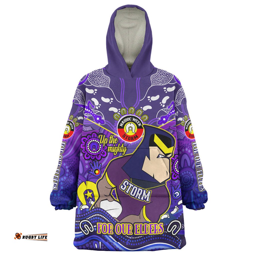 australia melbourne naidoc week custom wearable blanket hoodie for our elders home jersey wearable blanket hoodie