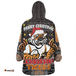 Wests Tigers Christmas Custom Snug Hoodie - Christmas Knit Patterns Vintage Jersey Ugly Snug Hoodie