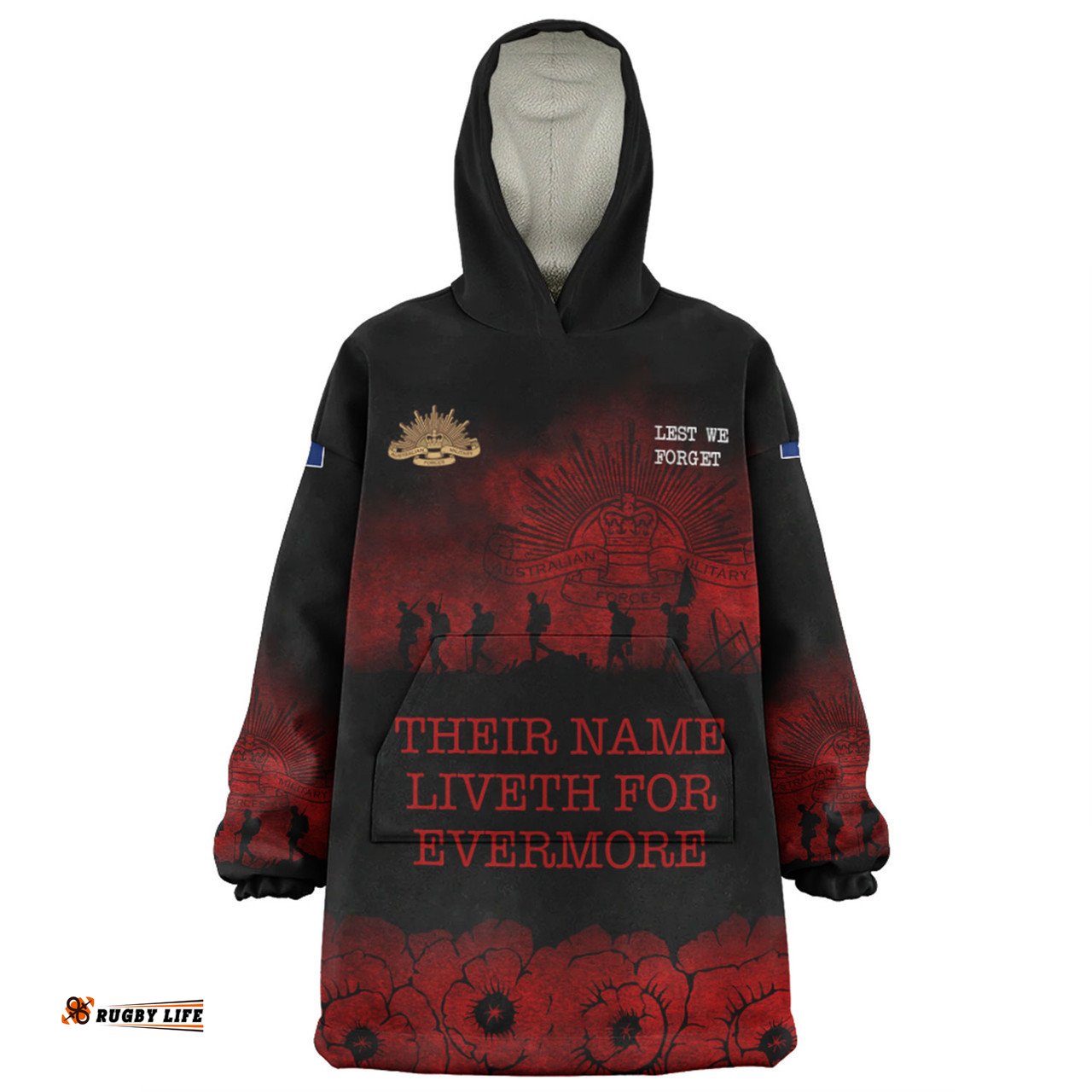 Australia Anzac Day Snug Hoodie - Their Names Liveth Forevermore Snug Hoodie