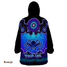 personalised australia scorpio tarantulas spider zodiac wearable blanket hoodie auz astrology aboriginal blue