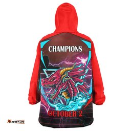 st george rugby snug hoodie custom final series champions dragons rugby league player and number oodie blanket