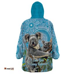 australia mothers day wearable blanket hoodie i love you every universe aboriginal art