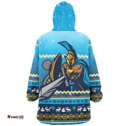 Gold Coast Titans Christmas Custom Snug Hoodie - Ugly Xmas And Aboriginal Patterns For Die Hard Fan Snug Hoodie