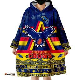 adelaide crows unique winter season adelaide merry christmas wearable blanket hoodie