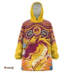 Brisbane Broncos Custom Snug Hoodie - Indigenous Bronxnation Sport Oodie