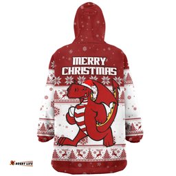 St. George Illawarra Dragons Christmas Custom Snug Hoodie - Special Ugly Christmas Snug Hoodie