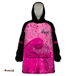 sydney sixers custom wearable blanket hoodie bbl cricket team 2024