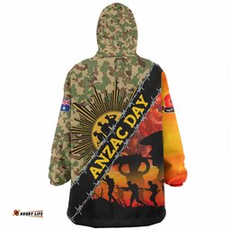 Australia Anzac Day Snug Hoodie - Anzac Lest We Forget Quotes Vintage Style Snug Hoodie