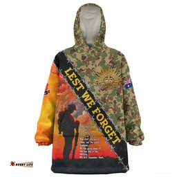 Australia Anzac Day Snug Hoodie - Anzac Lest We Forget Quotes Vintage Style Snug Hoodie