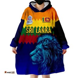sri lanka the lions cricket mens t20 world cup wearable blanket hoodie