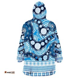 adelaide strikers christmas mix aboriginal wearable blanket hoodie