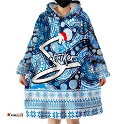 adelaide strikers christmas mix aboriginal wearable blanket hoodie