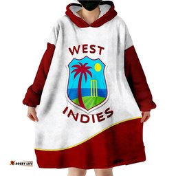 west indies windie cricket wearable blanket hoodie
