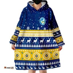 eels rugby wearable blanket hoodie christmas parramatta blue