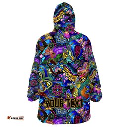 custom personalised aussie animal aboriginal art special ver02 wearable blanket hoodie
