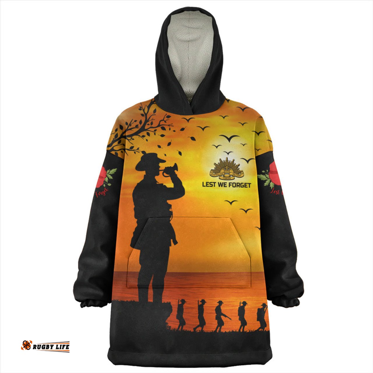 Australia Snug Hoodie Lest We Forget Anzac Horse Brigade