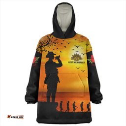 Australia Snug Hoodie Lest We Forget Anzac Horse Brigade
