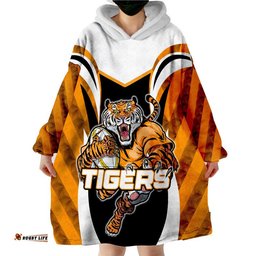 tigers rugby wearable blanket hoodie vibe