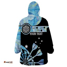 personalised australia darts opal vibes wearable blanket hoodie