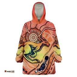 custom personalised kangaroos indigenous beautiful life wearable blanket hoodie