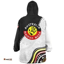 Australia Snug Hoodie Naidoc Week Indigenous Culture Inspired Keep the Fire Burning! Blak, Loud and Proud