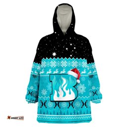 brisbane heat cricket wearable blanket hoodie aboriginal merry christmas