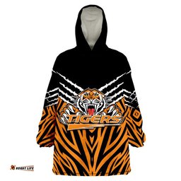 tigers rugby wearable blanket hoodie