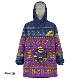 Melbourne Storm Christmas Custom Snug Hoodie - Chrissie Spirit Snug Hoodie