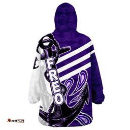 australian football league freo wearable blanket hoodie