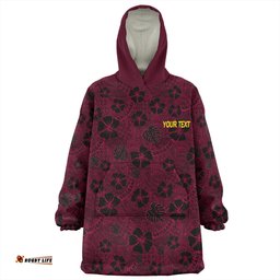 Brisbane Broncos Snug Hoodie - Scream With Tropical Patterns