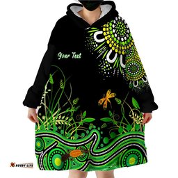 custom personalised happy king islands show aboriginal tasmania australia wearable blanket hoodie