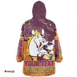Brisbane Broncos Custom Snug Hoodie - Team With Dot And Star Patterns For Tough Fan Snug Hoodie