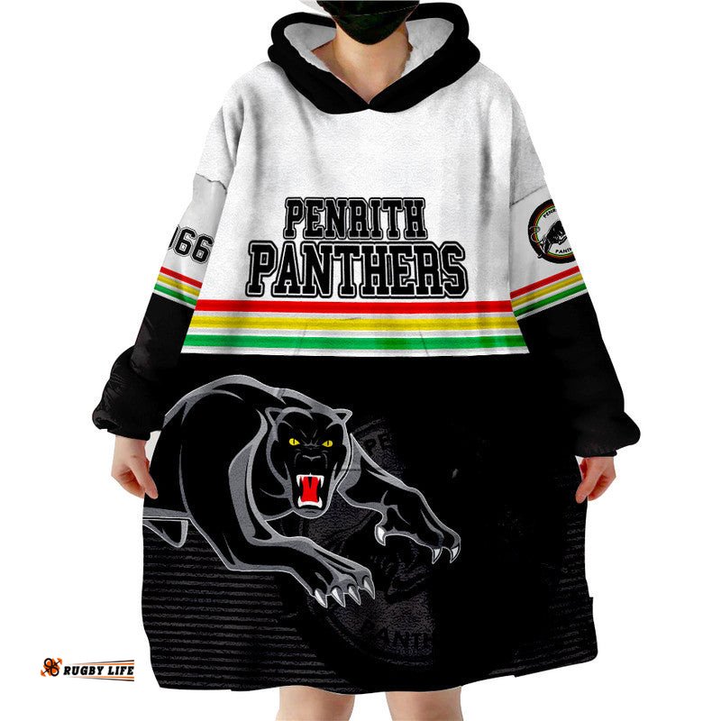 penrith panthers retro 1966 wearable blanket hoodie white