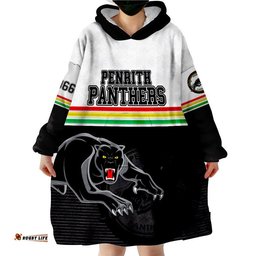 penrith panthers retro 1966 wearable blanket hoodie white