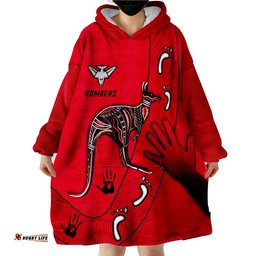 custom text and number bombers indigenous wearable blanket hoodie