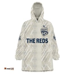 custom personalised adelaide united the reds wearable blanket hoodie soccer club original style beige