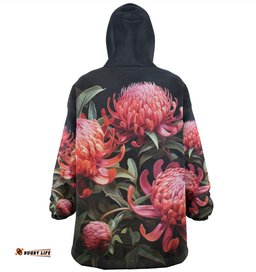 Australia Waratah Snug Hoodie - Red Waratah Flowers Fine Art Ver3 Snug Hoodie