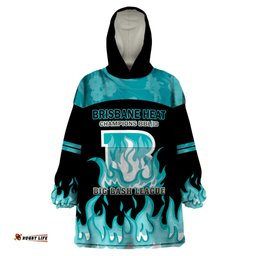bbl brisbane heat wearable blanket hoodie 2nd champions 2024 new history